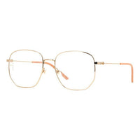 Gucci Metallic Square Thin Frame Glasses Frame Gold Color GG0396S-001