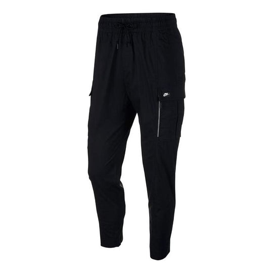 Men's Nike Sportswear Cargo Big Pocket Casual Black Long Pants/Trousers BV3128-010