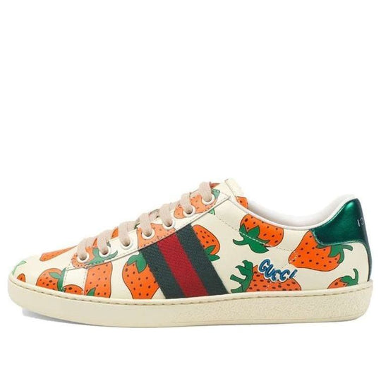 (WMNS) Gucci Ace 'Strawberry White' 387993-08L30-9262