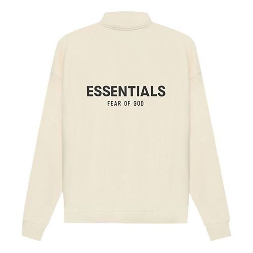 Fear of God Essentials SS21 Mockneck Half Zip Buttercream FOG-SS21-576