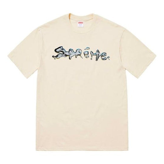 Supreme FW18 Liquid Tee Natural Logo Tee SUP-FW18-016