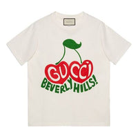 (WMNS) Gucci Beverly Hills Cherry T-Shirt 'Off White' 580762-XJCRJ-9095