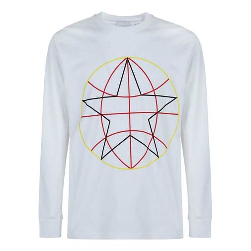 Men's Burberry SS21 Pattern Long Sleeves White 80375641