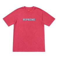 Supreme FW18 Floral Logo Tee Dusty Red Logo Tee SUP-FW18-314