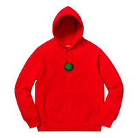 Supreme SS19 Apple Hooded Sweatshirt Red logo SUP-SS19-059