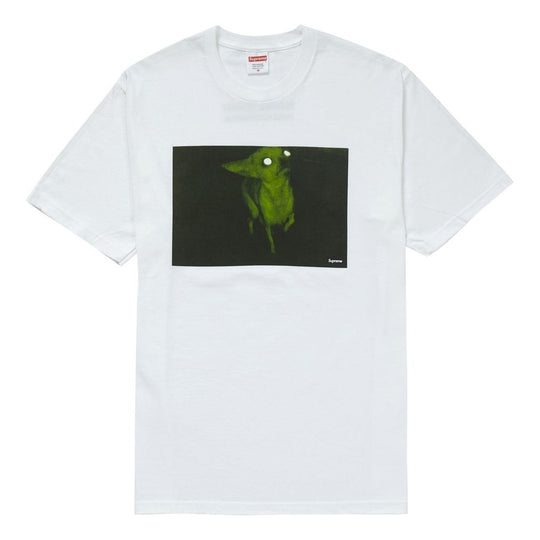 Supreme FW18 Chris Cunningham Chihuahua White Tee SUP-FW18-835