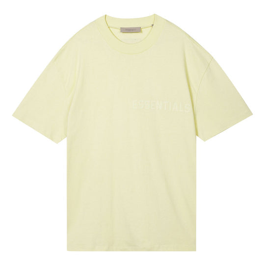 Fear of God Essentials FW22 Short Sleeve Tee Canary FOG-FW22-373