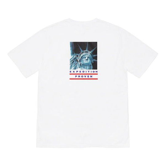 Supreme FW19 Week 10 x The North Face Statue of Liberty White Tee SUP-FW19-902