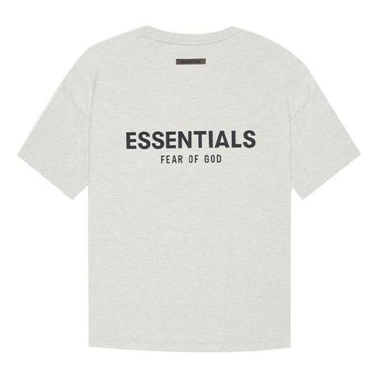 Fear of God Essentials SS21 Short Sleeve Tee Light Heather Oatmeal FOG-SS21-597