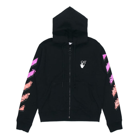 Off-White SS21 Gradient Zipper Classic Jacket Ordinary Version Black OMBE001R21FLE0021032