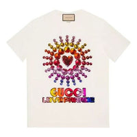 (WMNS) Gucci Love Parade T-shirt 'White Multi' 615044-XJEN4-9088