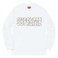 Supreme SS19 International LS Tee White Logo Tee SUP-SS19-819