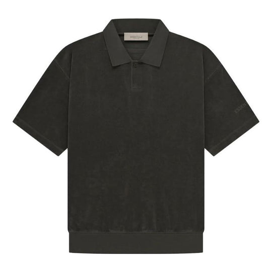 Fear of God Essentials SS23 SS Terry Polo 'Off Black' 125BT224050F