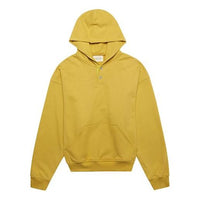 Fear of God Essentials Everyday Henley hooded Button Unisex Yellow FOG-FW19-22