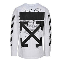 Off-White Dripping Arrows Logo Printing Men White OMAB001R201850050110