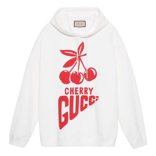 Gucci Cherry Gucci Cotton Sweatshirt 'Ivory' 681220-XJD1C-9275