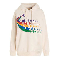 (WMNS) Gucci Rainbow Star Hoodie 'Beige' 615061-XJDF7-9230