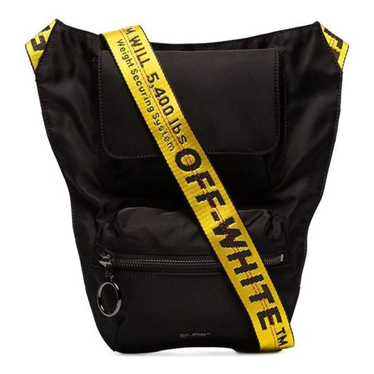 Off-White FW19 Industrial Crossbody Bag Black OMNA075E19E480021000