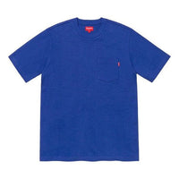 Supreme SS20 Week 1 S/S Pocket Tee Basic Short Sleeve Unisex Royal Blue T-Shirt SUP-SS20-135