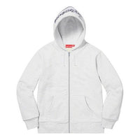 Supreme FW18 Thermal Zip Up Sweatshirt Ash Grey SUP-FW18-1146