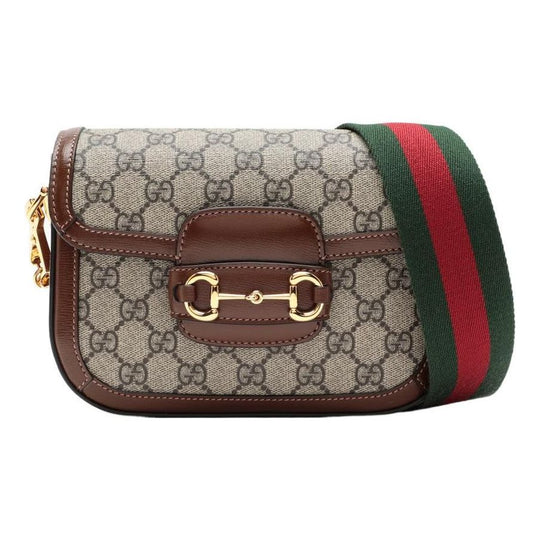 (WMNS) Gucci Horsebit 1955 Retro Shoulder Messenger Bag 'Ebony Brown' 658574-HUHHG-8565