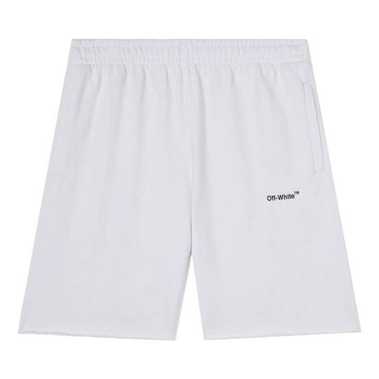 Off-White SS22 Sports Shorts Version White OMCI006C99FLE0050110