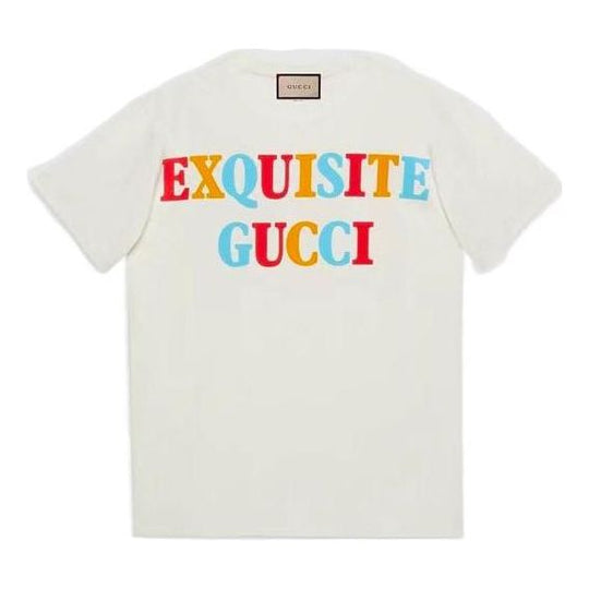 (WMNS) Gucci T-Shirt 'Off White' 717422-XJEXG-9095