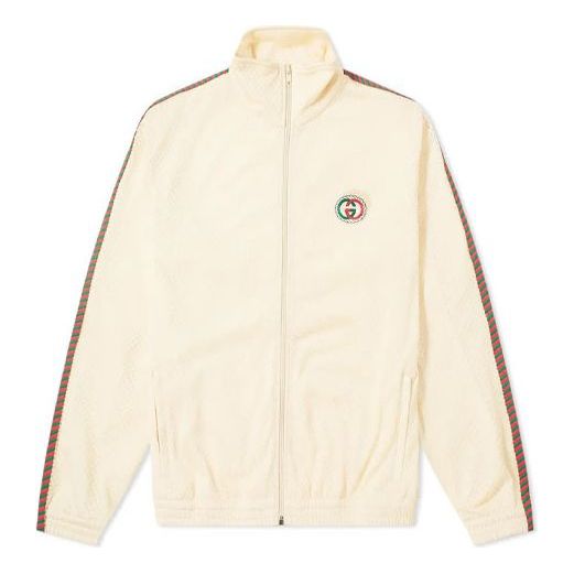 Gucci Chest Logo Zip Jacket Unisex White 599359-XJB1N-9192