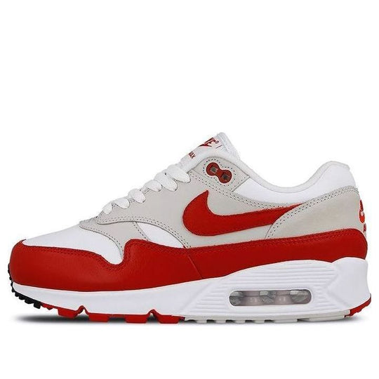 (WMNS) Nike Air Max 90/1 'White University Red' AQ1273-100