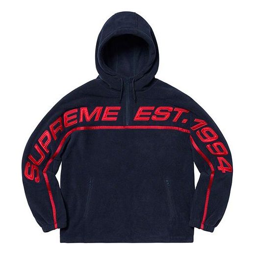 Supreme FW19 Week 15 Polartec Half Zip Hooded Sweatshirt SUP-FW19-10768