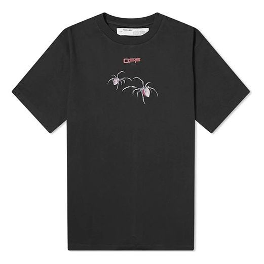 Off-White Arachno Arrow Short-Sleeve T-Shirt 'Black/Bordeau' OMAA038S201850011024