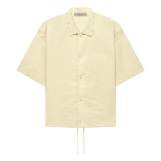 Fear of God Essentials FW22 SS Nylon Shirt 'Canary' FOG-FW22-656