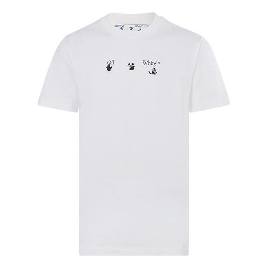 Off-White Peace Worldwide Over Tee 'White/Green' OMAA038R21JER0080155