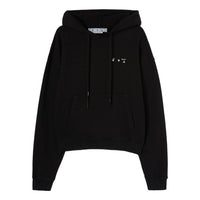 Men's Off-White SS22 Caravaggio Painting Printing Hooded Long Sleeves Black OMBB037C99FLE0041001