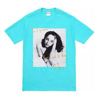 Supreme SS17 Sade Tee Aqua Character Printing Short Sleeve Unisex Blue SUP-SS17-10