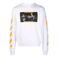 Men's Off-White FW21 Painting Round Neck Ordinary Version White OMBA025F21FLE0090184