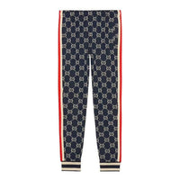 Gucci GG Jacquard Jogging Trousers For Men Blue 496920-X9V05-4245