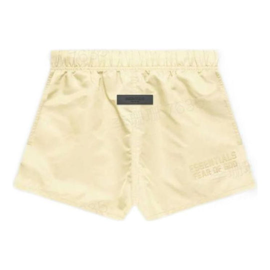 Fear of God Essentials FW22 Running Shorts Canary FOG-FW22-557