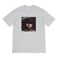 Supreme FW19 Week 1 Mary J. Blige Tee Character Short Sleeve Unisex Gray SUP-FW19-231