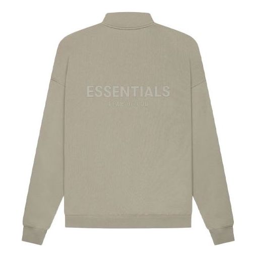 Fear of God Essentials SS21 Mockneck Half Zip Moss FOG-SS21-581