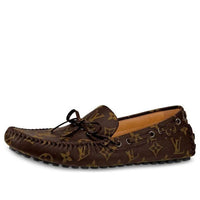 LOUIS VUITTON Arizona Moccasin Shoes 'Brown Logo Monogram' 1A3NCC