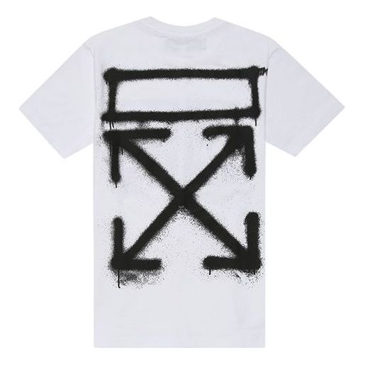 Off-White SS20 Virgil Abloh Men's White Spray Painting Slim White OMAA027R201850150110