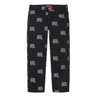 Supreme SS22 Week 17 x Antihero Crossover Work Pant Alphabet Printing Full Print Casual Long Pants Unisex SUP-SS22-910