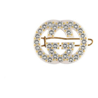 Gucci Crystals GG Hair Clip Ivory 627917-I12GO-8516