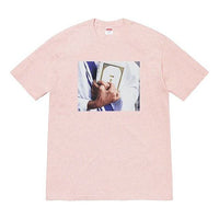 Supreme FW19 Week 7 Bible Tee Printing Short Sleeve Unisex Pink SUP-FW19-734