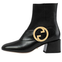 (WMNS) Gucci Blondie Ankle boot 'Black Leather' 700016-C9D00-1000