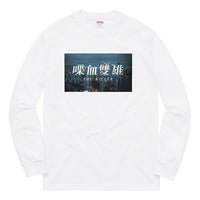 Supreme FW18 The Killer L/S Tee White Bloody Twins Chow Yun Fat Printing Long Sleeves Unisex SUP-FW18-676