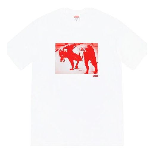 Supreme SS22 Week 19 Daid Moriyama Dog Tee Printing Round Neck Short Sleeve Unisex Black SUP-SS22-974