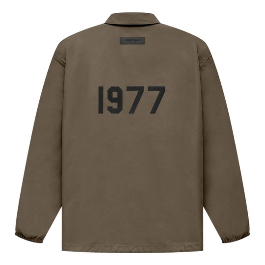 Fear of God Essentials FW22 1977 Coaches Jacket 'Wood' FOG-FW22-052