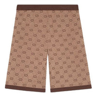 Gucci Men s Gg Alphabet Printed Retro Shorts Camel 572638-XKAKV-2094